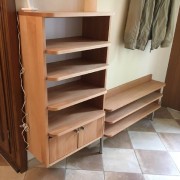 Schuhregal aus Buche, geölt