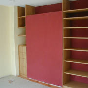 Einbauregal in Buche