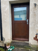 Haustür aus Eiche, lasiert - Außenansicht