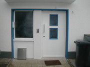 Haustür weiß mit Seitenfenster