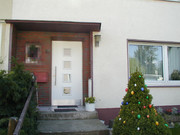 Haustür weiß, 4 Lichtausschnitte