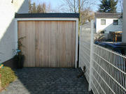 Garagentor in Robinie