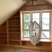 Regalwand in Fichte Vollholz geölt 