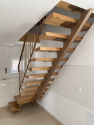 Treppenstufen in Eiche Vollholz geölt