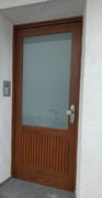 Haustür in Rahmenbauweise Eiche -  Außen lasiert